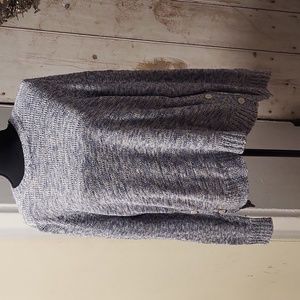 Chaps blue white sweater